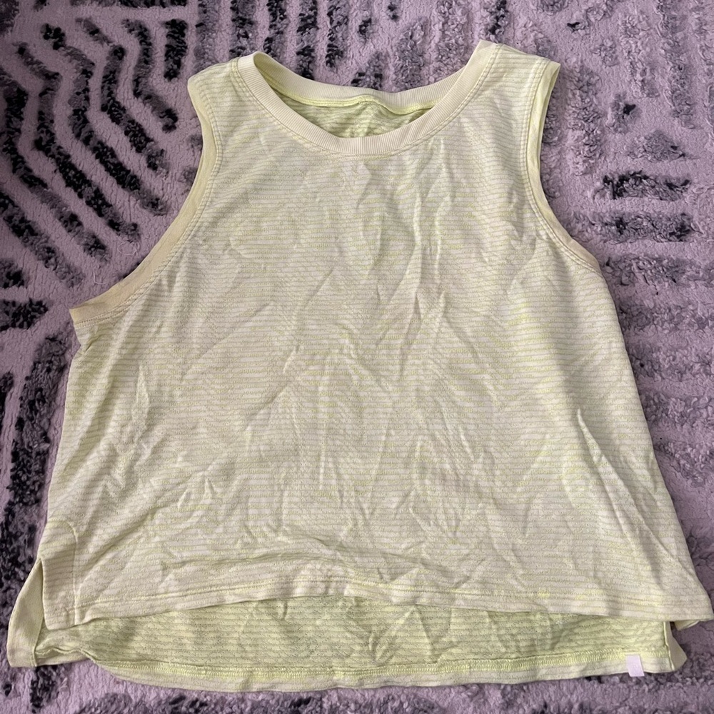 LULULEMON NEON YELLOW MUSCLE TANK